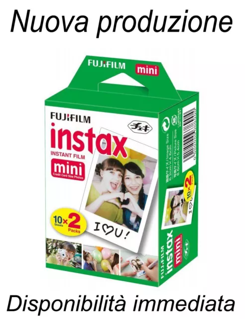 Pellicola istantanea Fujifilm instax mini 7 7s 8 9 10 20 30 50 70 90 pacco 2x10