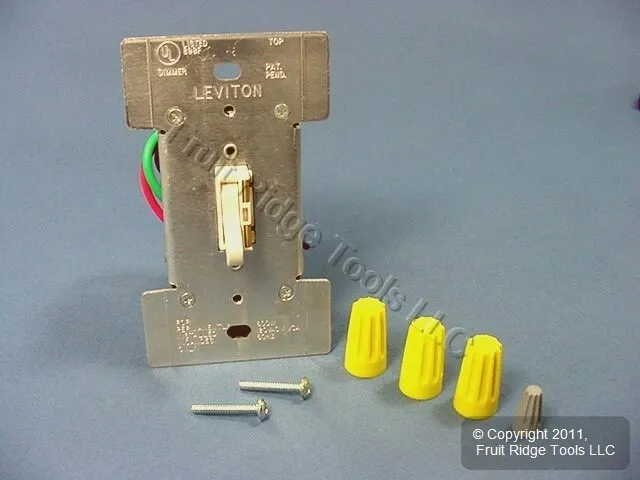 Leviton Almond Toggle TOUCH Light Dimmer Switch 600W 3-Way TGI06-1LA