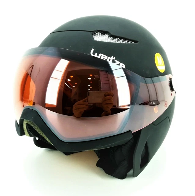 Casque De Ski Wed'ze Pour Enfant - Taille M (53-56 Cm) - Gris Avec Sac De Transport Inclus (état Correct)