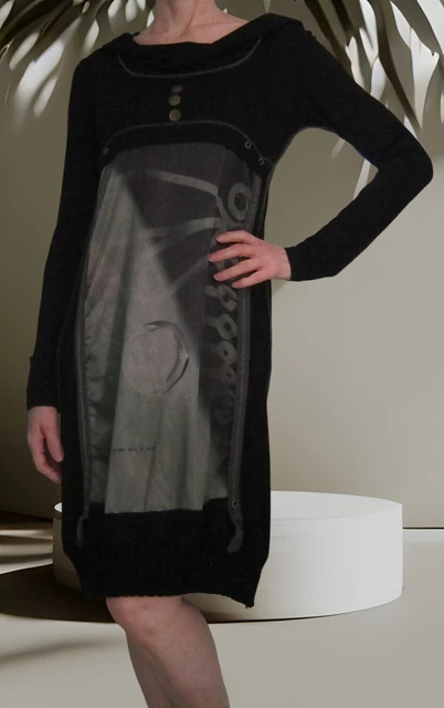 Robe Cocktail Noire Dentelle LMV (La Mode Est à Vous) - Taille 40/42, Neuve Sans étiquettes, Lavée