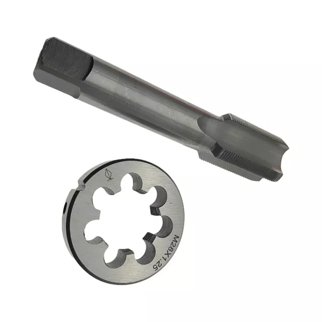 US M28 X 1.25mm Plug Tap and 1pc M28 X 1.25mm Die Threading Tool HSS FREE SHIP