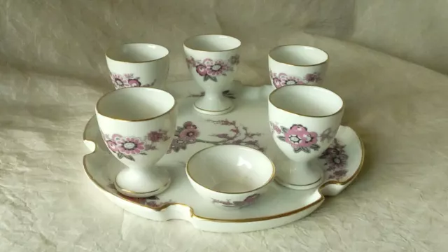 Service De Coquetiers Saliere En Porcelaine De Limoges*