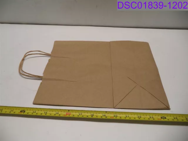 Qty = 250: Natural Kraft Paper Bags 10" x 5" x 13"