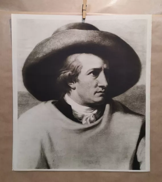 Goethe Affiche Litho Poster Ancienne