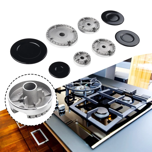 Lot De Capuchons Pour Brûleurs De Cuisinière à Gaz - 6 Pièces - Alliage De Zinc - Universalité Et Nettoyage Facile