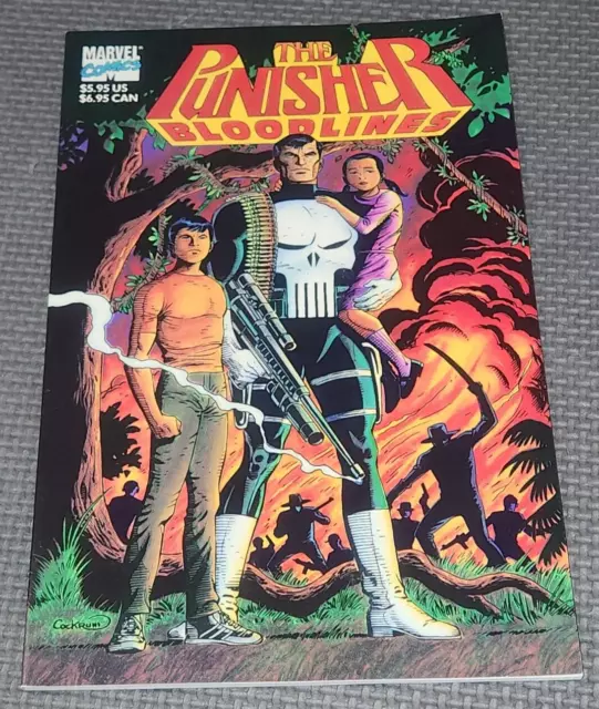 THE PUNISHER: BLOODLINES (1991) 1st Print TPB One Shot Marvel Newsstand Comic