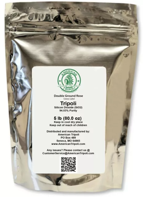 DG Rose Tripoli Powder - polishing abrasive for metalsmithing & woodworking, 5lb