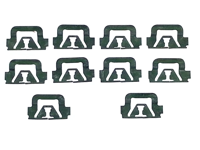 70-80 GM NOS Front Windshield Rear Window Moulding Molding Trim Clips 10pcs GG