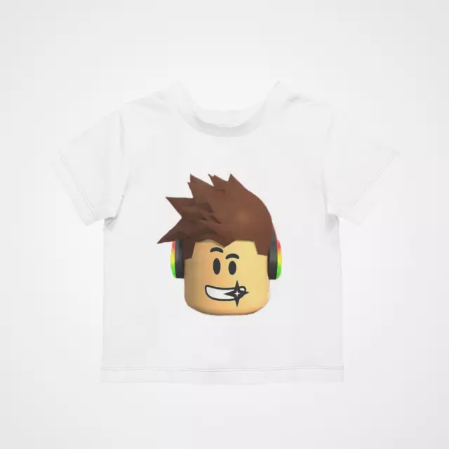 Roblox Head T-Shirt - Cool - Children - Cartoon -  - Chad