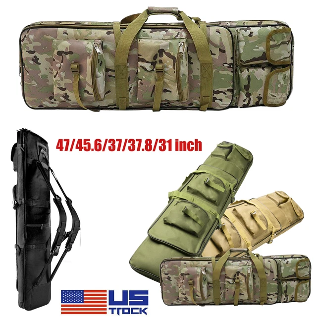 TACTICAL DOUBLE CARBINE Rifle Bag Gun Case Hunting Waterproof Padded
