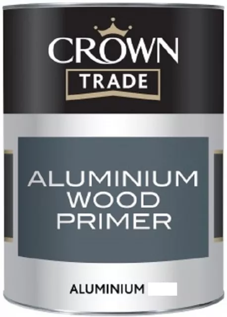 Crown Trade Aluminium Wood Primer Paint 2.5LT ( Brand New Item )