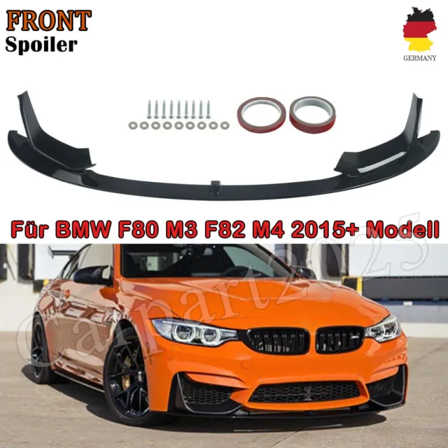 Frontspoiler Lippe Performance Schwarz Glanz passend für BMW M3 F80 M4 F82 F83