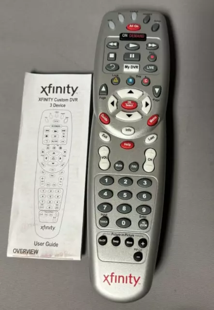 Comcast XFINITY Custom DVR 3-Device Universal Remote 1067BG3-0001-R