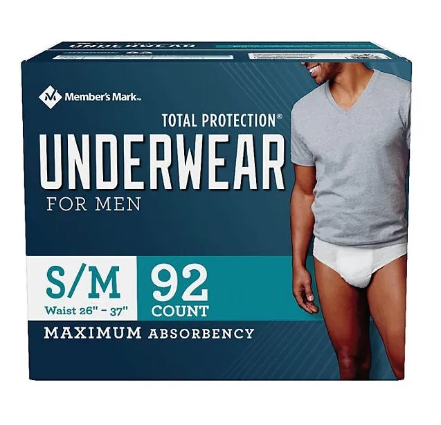 Member's Mark Total Protection Incontinence Underwear for Women (S/M/L/XL)