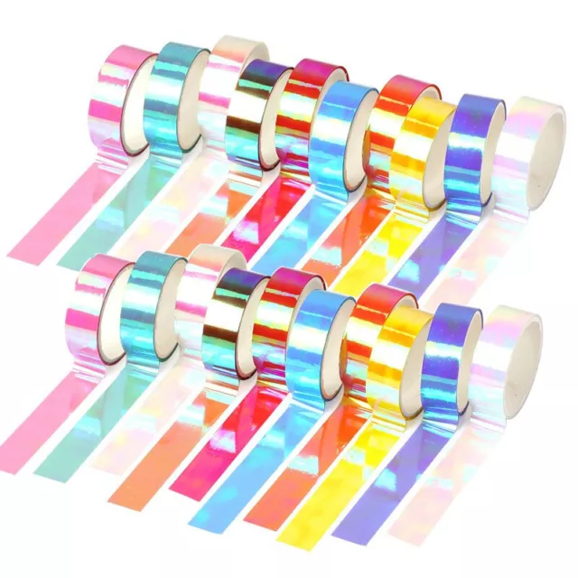 Washi Tape Set 20 Rolls Kids Tape Decorative Masking Holographic Scrapbook Tape