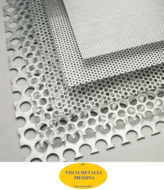 Lamiera Forata In Acciaio Inox 304 - Spessore 1.1mm, Fori 1.5mm, Dimensioni 400x200mm - Per Decorazione E Fai Da Te - Foto 4