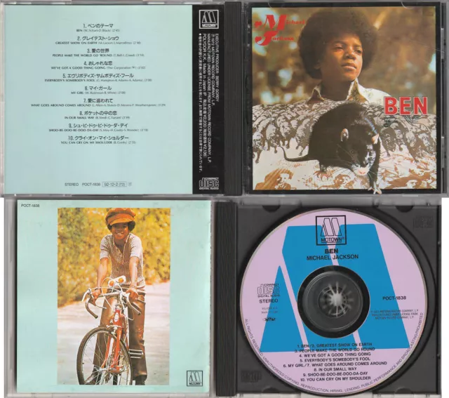 Michael Jackson BEN with Rat Rats Album CD POCT 1838 Motown Solo JAPAN 1972