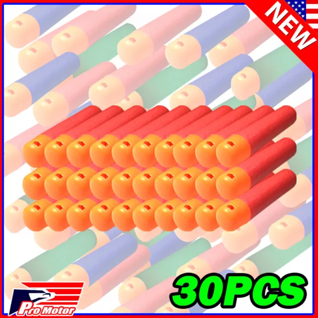 30x Red Pack Refill Foam Bullet XL Darts For air warriors MAX Mega Blaster Gun