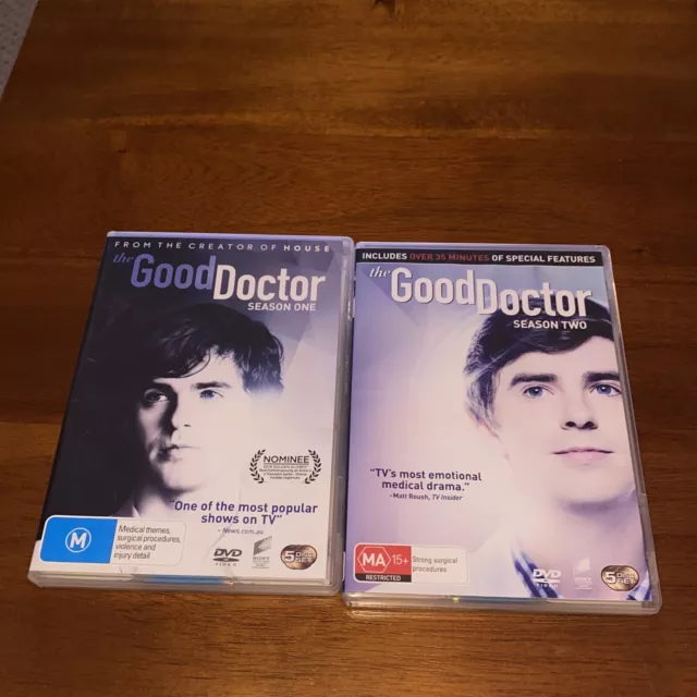 The Good Doctor Season One + Season Two DVD Bundle VGC R4 PAL Free Tracked Post