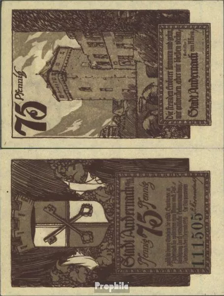 Banknoten Andernach 1918 Notgeld: 32.2a) Notgeld der Stadt Andernach bankfrisch