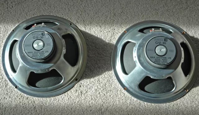 Celestion G12-30 Pair - 12inch 8ohm guitar cab speakers
