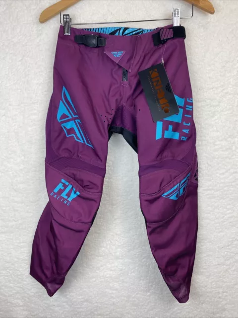 Fly Racing - Youth 24 Kinetic Mesh Khaos Dirt Bike Motocross Riding Pants Shield