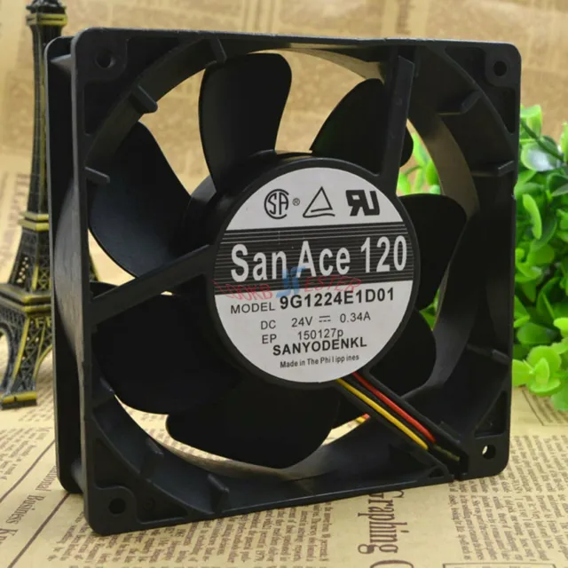 NEW 1PC 9G1224E1D01 For SANYO San Ace120 24V 0.34A inverter cooling fan