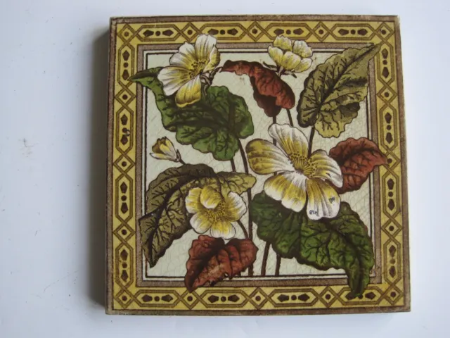 Antique Victorian Transfer Print & Tint Tile - Sherwin & Cotton  #1179 C1884