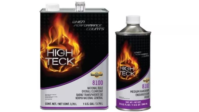 High Teck 8100 & 8102 Universal Clear Coat and Medium Activator Gallon Kit