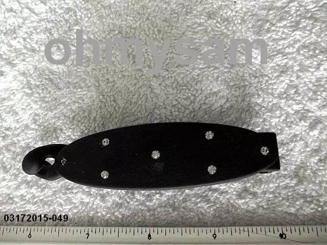 1 New Black Color Plastic Banana Hair Clip/Double Comb /Clear White Stone 3 3/4"