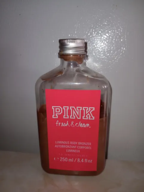 Victoria's Secret PINK Luminous Body Bronzer FRESH & CLEAN 8.4 oz (Pre-owned)