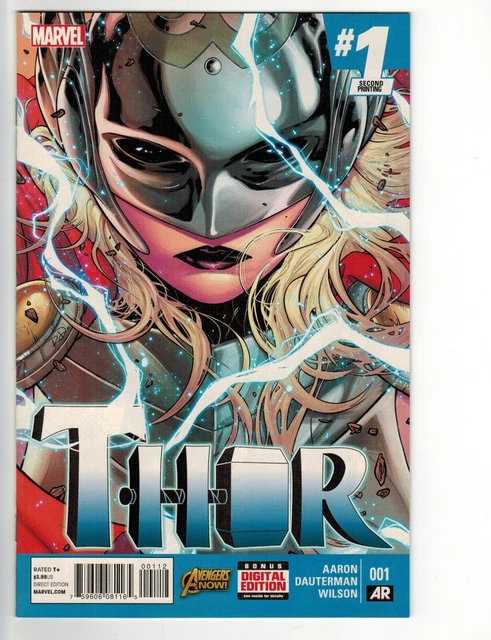 Thor #1 1st Cover Appearance of Jane Foster as Thor | Marvel 2014 | 2nd Print