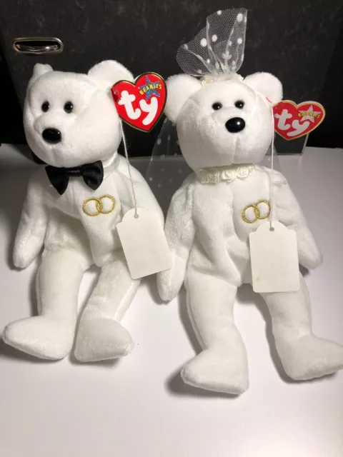 NEU - Ty Beanie Baby: Mr.+Mrs das Brautpaar, Geschenk Hochzeit