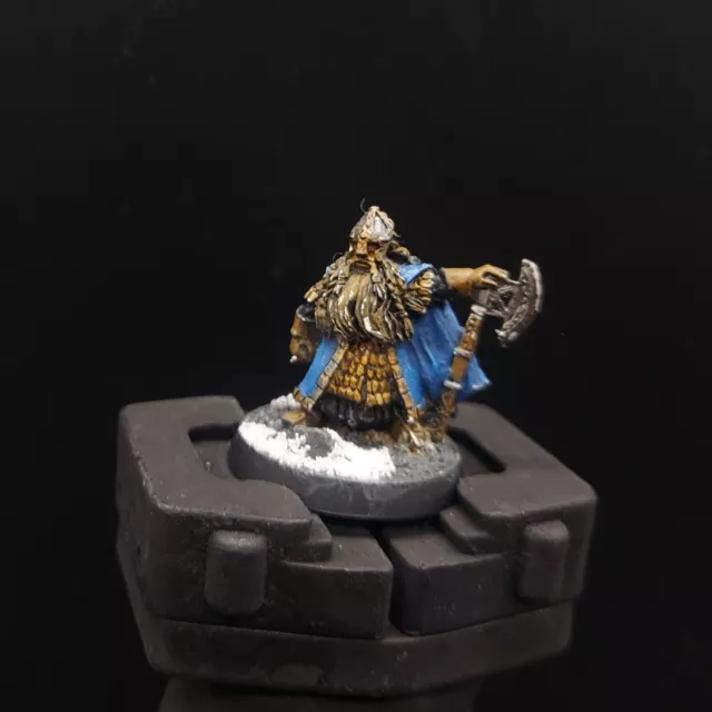 Pro Painted Warhammer Lotr old Dain OOP METAL GAMES WORKSHOP