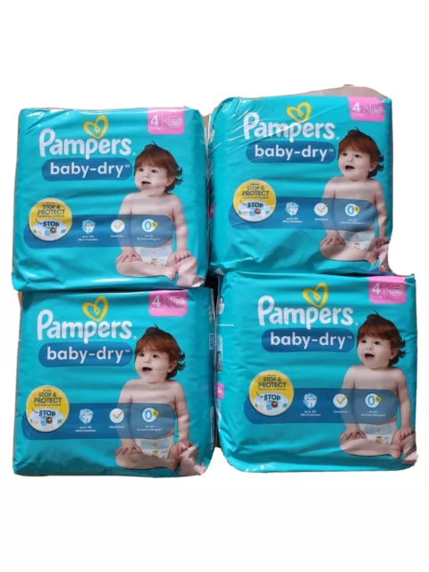 Couche pampers baby dry taille 4 (9-14kg) 120 couches