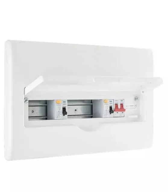 BG CFFD8610A 10 Way 16 Module Recessed Dual RCD Unpopulated Consumer Unit 80A