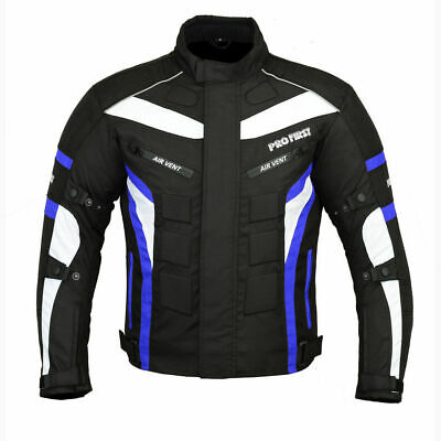 Motorcycle Jackets Cordura Waterproof Motorbike Safety Jacket Riding Armor Blue