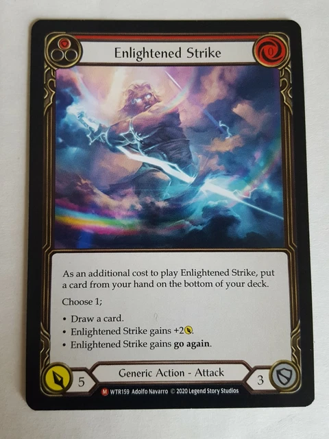 1X ENLIGHTENED STRIKE - Flesh and Blood - WELCOME TO RATHE Unl EUR 