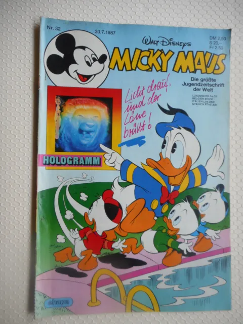 Micky Maus Nr. 32 30.7.1987; ohne Beilage; Walt Disney; #77