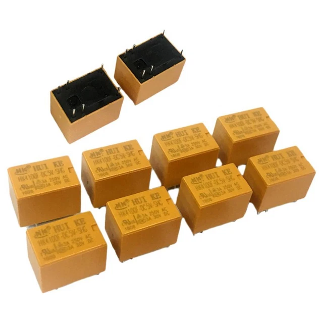 Lot De 5 Mini Relais De Puissance 5 Broches SRA-24VDC-CL - Bobine 24V CC - 20A - Idéal électronique