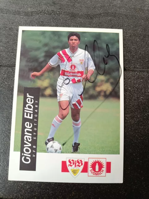 Panini - Giovanne Elber - VFB Stuttgart - original signiert - RAR