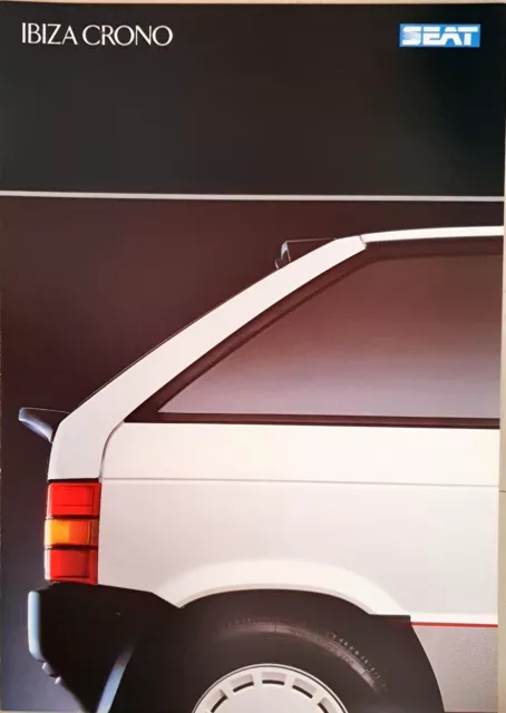 Seat Ibiza Crono Brochure 1988
