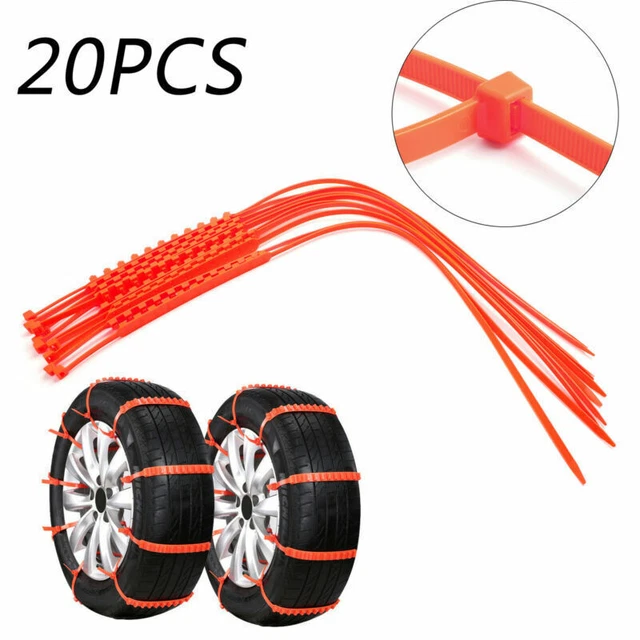 20* Neige Pneu Chaîne 20PCS Snow Tire Chain Pour Car Truck SUV Winter/Driving E3