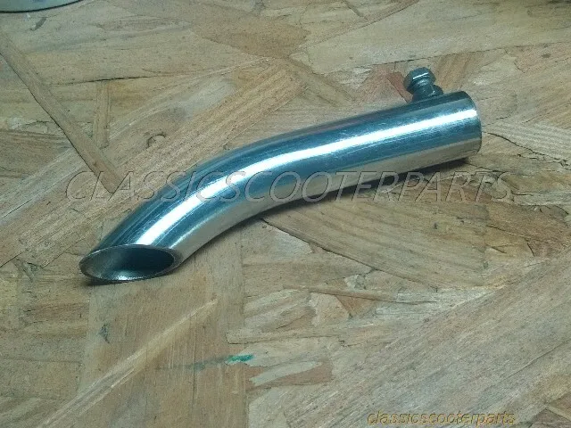 Vespa tail pipe tailpipe exhaust muffler stainless steel VNA VNB VBA VBB VBC VLB 2