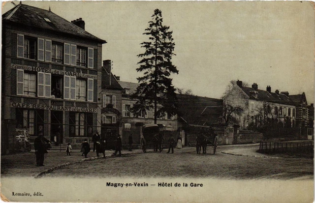 CPA MAGNY-en-VEXIN - Hotel de la Gare (380866)