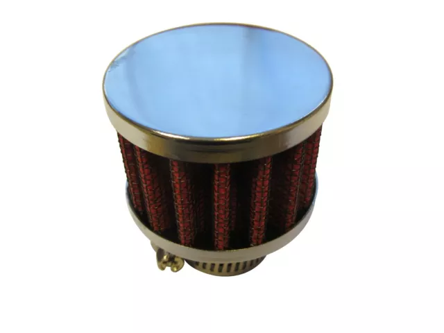 Small Breather Filter- Two Colours / 3 Neck Sizes (Crankcase Oil Mini Air Fuel)