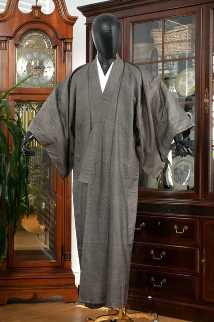 Dear Vanilla Japanese Kimono Men's Robe Gown Authentic Japan Vintage Mint