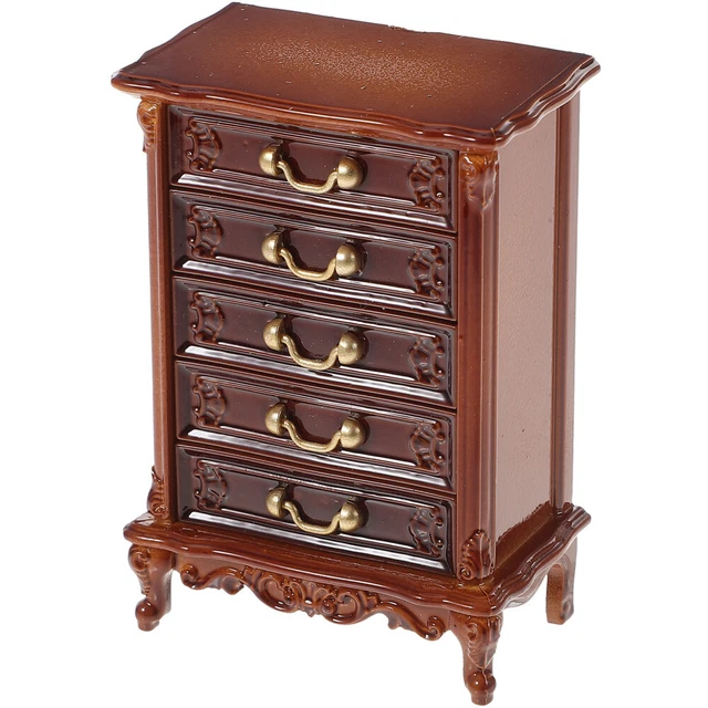 Display Cabinet Kids Bookshelf Dollhouse Decoration Accessories Miniature Child