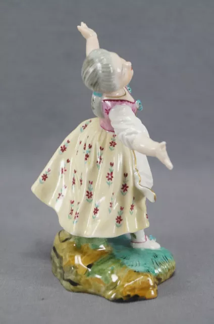 Early 20th Century Hochst Style Hand Painted Female Figurine Circa 1902 - 1904 2