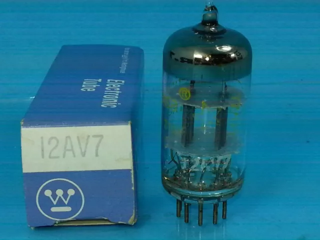 Westinghouse 12Av7  Tube Original  Box Tests Perfect Nos Nib 2